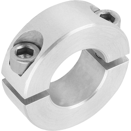 Locking Ring Two-Piece, D1=28, D2=48, B=15, Aluminum